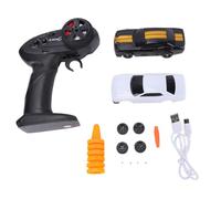 Dilwe Voiture de Dérive RC, échelle 1:43, Application 2.4G, Pneus et Carrosseries Interchangeables à Double Contrôle avec Gyroscope et Lumières LED (Gray)
