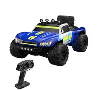 Dilwe Voiture RC Tout-Terrain, échelle 1:18, 4 Roues Motrices, Camion télécommandé Haute Vitesse 30 Km/h avec Système Proportionnel 2,4 G et Batterie Rechargeable, pour Garçons,