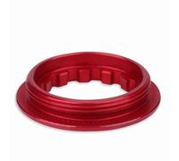 Dilwe Volant Moteur, Couvre-Anneau Ultra-Léger, Couvercle de Serrure à Cassette Couvercle de Chaine de Bague de Verrouillage pour Vélos de Route(Rouge)