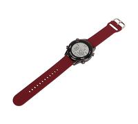 Dilwe WR50M Montre chronographe numérique, alarme lumineuse avec affichage de la semaine et de la date et système 12 24 heures pour homme Sports de plein air, bordeaux