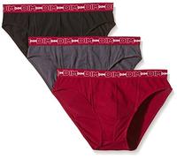 Dim Paris Ad16595.5bg Slips 2units Rouge,Noir,Gris 4 Homme