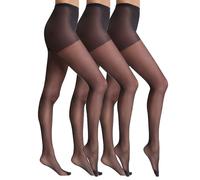 DIM Collant Femme Body Touch Voile Transparent 20D x3, Noir, S