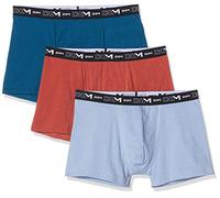 Dim Boxer Coton Stretch X3 Boxer de bain Homme Multicolore (Rouge Camelia/Bleu Glacier/Bleu Minuit 95u) Medium (Taille fabricant: 3) 3lot de3