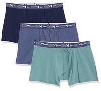 Dim Boxer Coton Stretch X3 Boxer de bain Homme Multicolore (Vert Palme/Bleu Orage/Bleu Denim 95v) X-Large (Taille fabricant: 5) 3lot de3