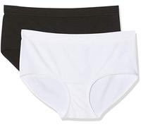 Dim Boxer Femme Les Pockets Ecodim Microfibre Confort x2, Noir/Blanc, 42/44