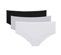 Dim Boxer Femme Les Pockets Ecodim Coton Stretch Finitions Extra-plates x3 Noir/Blanc/Gris 40-42