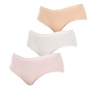 Dim Femme Les Pockets Ecodim Coton Finitions Extra-plates X3 Boxer, Peau/Rose/Nacre, 36-38 EU