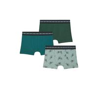 DIM Boxer Garçon Fashion Coton Stretch x3, Bleu/Vert Clair/Vert Foncé, 6 ans