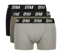 DIM Boxer Homme à Thermorégulation Active DIM Sport x3, Noir/Vert/Taupe, XXL