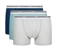 DIM Boxer Homme Classic Colors Coton Stretch Confort et Maintien x3, Bleu De Berlin/Bleu Minal/Gris Froid, M