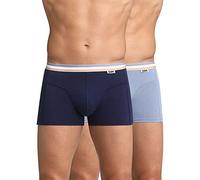 DIM Boxer Homme EcoDIM Coton Stretch Mode x2, Bleu Denim/Bleu Artic, L