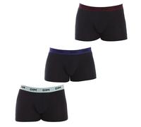 DIM Boxer Homme Mix and Colors x3, Noir ceinture vert/bleu/rouge, XXL