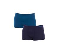 DIM Boxer Homme Seamless Coton x2, Bleu Minuit/Bleu Denim, M