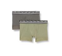 DIM Boxer Homme Stay and Fit Coton 3D Flex x2, Vert Olive/Gris Militaire, XXL