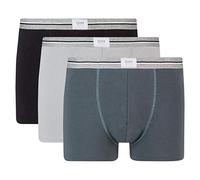 DIM Boxer Homme Ultra-Resist Coton Stretch Durable x3, Gris Acier/Gris Granit/Noir, XL