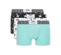 Dim Boxer Homme Vibes Coton Stretch x3, Coup D'Oeil/Dim Star/Vert Marée, L