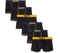 Dim Boxer Mix And Colors X6 Boxer de bain Homme Multicolore (Noir Ct Bleu Marin/Noir Ct Jaune Safran/Noir Ct Bleu Marin 8vz) Small (Taille fabricant: 2) 6lot de6