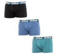 Dim Boxer POWERFUL X3 Boxer de bain Homme Multicolore (Bleu Jacinthe/ Vert Viride/ Noir 96a) X-Large (Taille fabricant: 5) 3lot de3