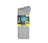 Dim Chaussettes Homme EcoDIM Sport x5, Gris Chiné, 39-42