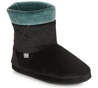 Dim Chaussons Femme D COURJEM Noir/Vert, Confortables à Enfiler, pour Intérieur (37, Système Taille Chaussures EU, Adulte, Numérique, Moyen, 37)