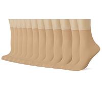 DIM Socquettes Femme Transparents Beauty Resist Tenue Parfaite & Résistance x12, Capri, Taille unique