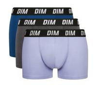 DIM Boxer Homme à Thermorégulation Active DIM Sport x3, Bleu/Mauve, XXL