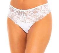 DIM Culotte Femme Dentelle Generous Essentiel x1, Blanc, XXL