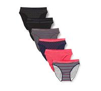 Dim Culotte Femme Lot de 6 | Les Pockets Coton Stretch | Slips Confortables en Coton & Élasthanne | Multicolore | Style Quotidien