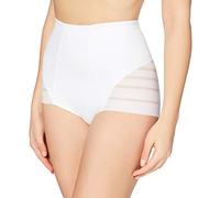 DIM Culotte Femme Taille Haute Diam's Control Medium Effet Ventre Plat x1, Blanc, M