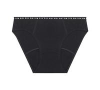 Dim Culotte Femme Taille Haute en Coton Stretch et Dentelle Ecodim Ventre Plat x1