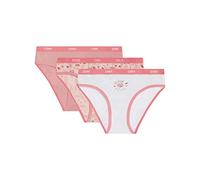 Dim Culotte Fille Les Pockets Coton Doux Confortable et Léger x3, Forest/Blanc/Rose, 14 ans
