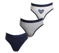 DIM Culotte Fille les Pockets Coton Doux Confortable x3, Matelot, 10 Ans