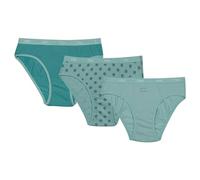 Dim Fille Les Pockets Coton Doux Confortable X3 Slip, Pois / Vert / Vert D'eau, 8 Ans EU
