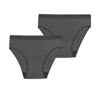 DIM Culotte Fille Les Pockets - Microfibre Doux x2, Chine Foncé, 10 ans