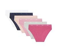 DIM Culotte Fille Pockets EcoDIM Lot x6, Lot Nacre/Clochette, 12 ans
