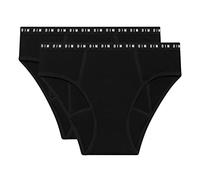 Dim Culotte Menstruelle Fille Flux Abondant x2, Noir, 16 ans