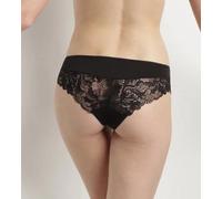 Dim Culotte Noire Femme En Microfibre Et Dentelle Generous Essentiel