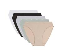 Dim Culottes Femme Lot de 5 | Les Pockets Ecodim | Coton & Élasthanne | Ceinture Confort | Multicolores | Invisibles sous Les Vêtements
