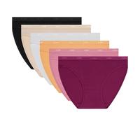 Dim Culottes Femme Lot de 6 | Les Pockets Ecodim Coton | Douceur & Confort | Ceinture Invisible | Multicolores | Style Classique