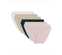 Dim Culottes Femme Lot de 6 | Les Pockets Ecodim Coton | Douceur & Confort | Ceinture Invisible | Multicolores | Style Classique