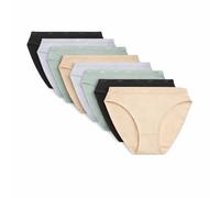 DIM Culottes Femme Lot de 8 | Les Pockets Ecodim Coton | Douceur & Confort | Ceinture Invisible | Multicolores | Style Classique