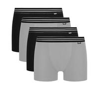 Dim Eco - Boxer - Lot de 4 - Homme - Gris (Noir/Gris/Noir/Gris) - XX-Large (Taille Fabricant: 6)