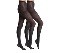 Dim Femme - Collant Body Touch Opaque x2 | Ceinture Thermocollée Invisible | Microfibre Douce Effet Seconde Peau | Recyclable avec Terracycle