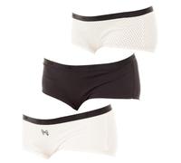 Dim Femme Les Pockets Coton Couleurs & Motifs X3 Boxer, Lot Geo Blues, 48-50 EU