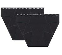 Dim Femme Menstruelle Coton Bio Flux Abondant Protect Culotte, Noir, M EU