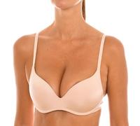 DIM Soutien-Gorge Femme Push-Up Sans Armatures Invisifree x1, New Skin, 90C