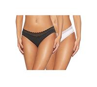Dim Femme Sexy Fashion X2 Culotte, Noir/Blanc, 36-38 EU