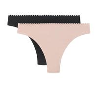 Dim Femme Tanga Midi Body Touch Easy X2 Culotte, New Skin/Noir, S EU