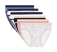 DIM Fille - Culottes Les Pockets Coton x6 | Ultra Douces & Confortables | Ceinture Élastiquée | Motifs Colorés