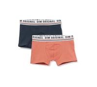 Dim Garçon Original Design Réassurant X2 Boxer, Dark Blue / Rouge Terre, 16 Ans EU